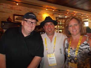 Micheal Moore,Tony D'Annunzio and Sharri D'Annunzio at the 2012 TCFF